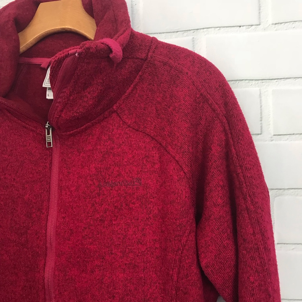 Avalanche full zip fleece jacket plum purple - Picture 4 of 8
